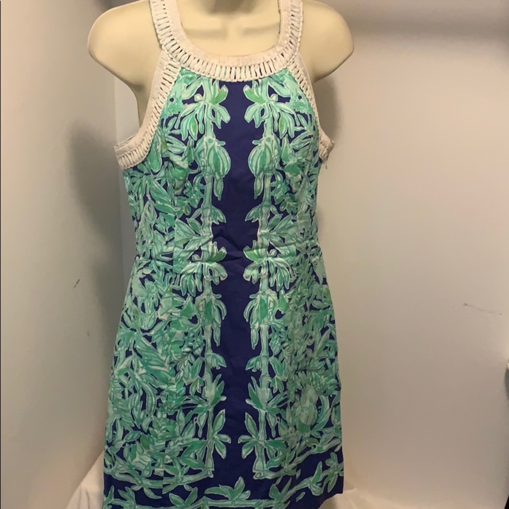Lilly Pulitzer Printed High Collar Dress